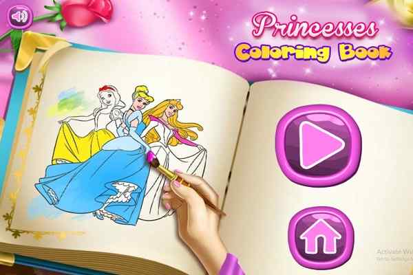 Play Princesses Coloring Book