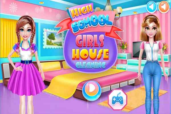 Play Highschool Girls House Cleaning
