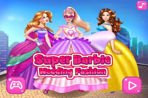 Play Super Barbie Wedding Fashion