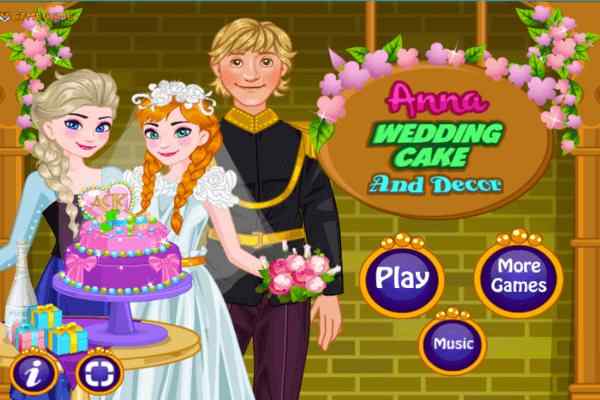 Play Anna Wedding Cake And Decor