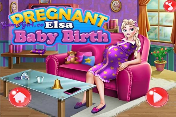 Play Pregnant Elsa Baby Birth