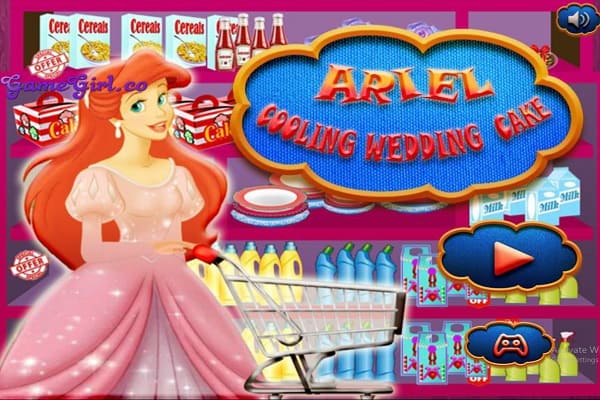 Play Ariel Cooking Wedding Cake