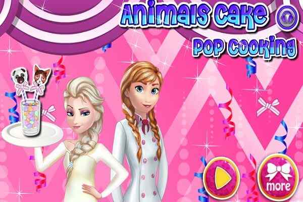Play Animals Cake Pop Cooking